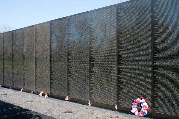 Vietnam Veterans Memorial in Washington DC