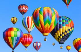 Colorful hot air balloons ABQ