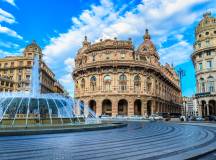 Calle de Alcala and Gran Via in Madrid , Spain