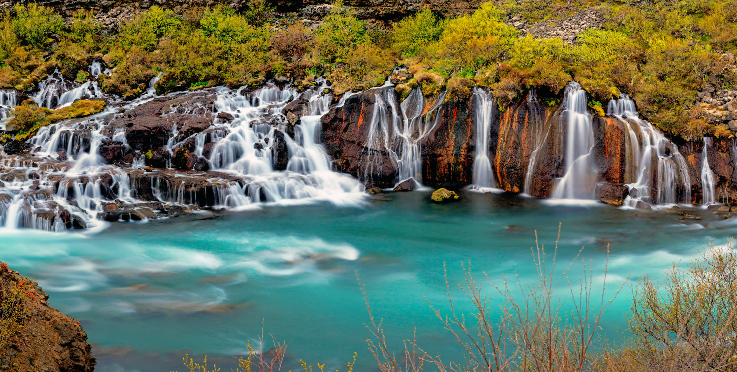 Hraunfossar Falls