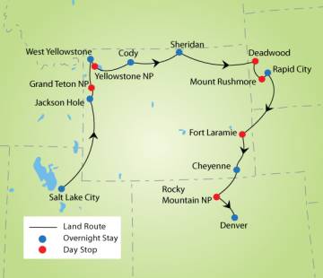 Rocky Mountains & Black Hills National Parks Tour