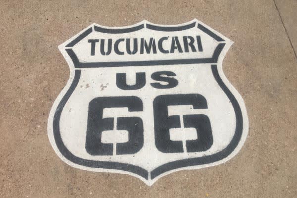 Route 66 Tucumcari Road Sign 