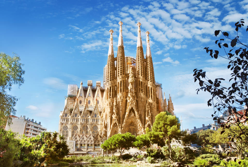 Sagrada Familia Cathedral in Barcelona, Spain