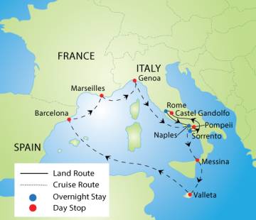 Amalfi Coast & Mediterranean Cruise