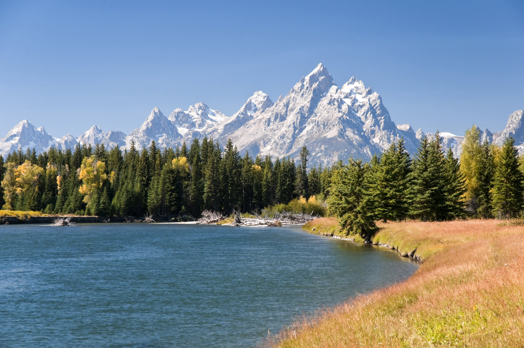 Grand Tetons Mountains and The Snake River