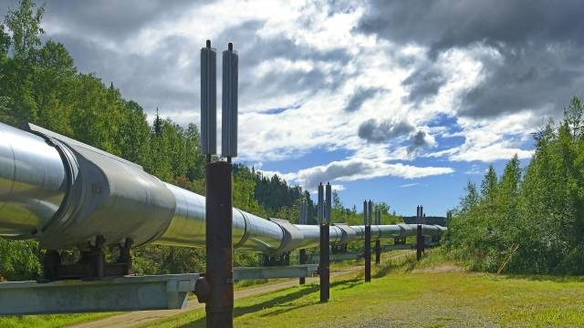 Trans-Alaska Pipeline in Fairbanks