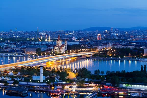 Vienna, Austria on the Danube River