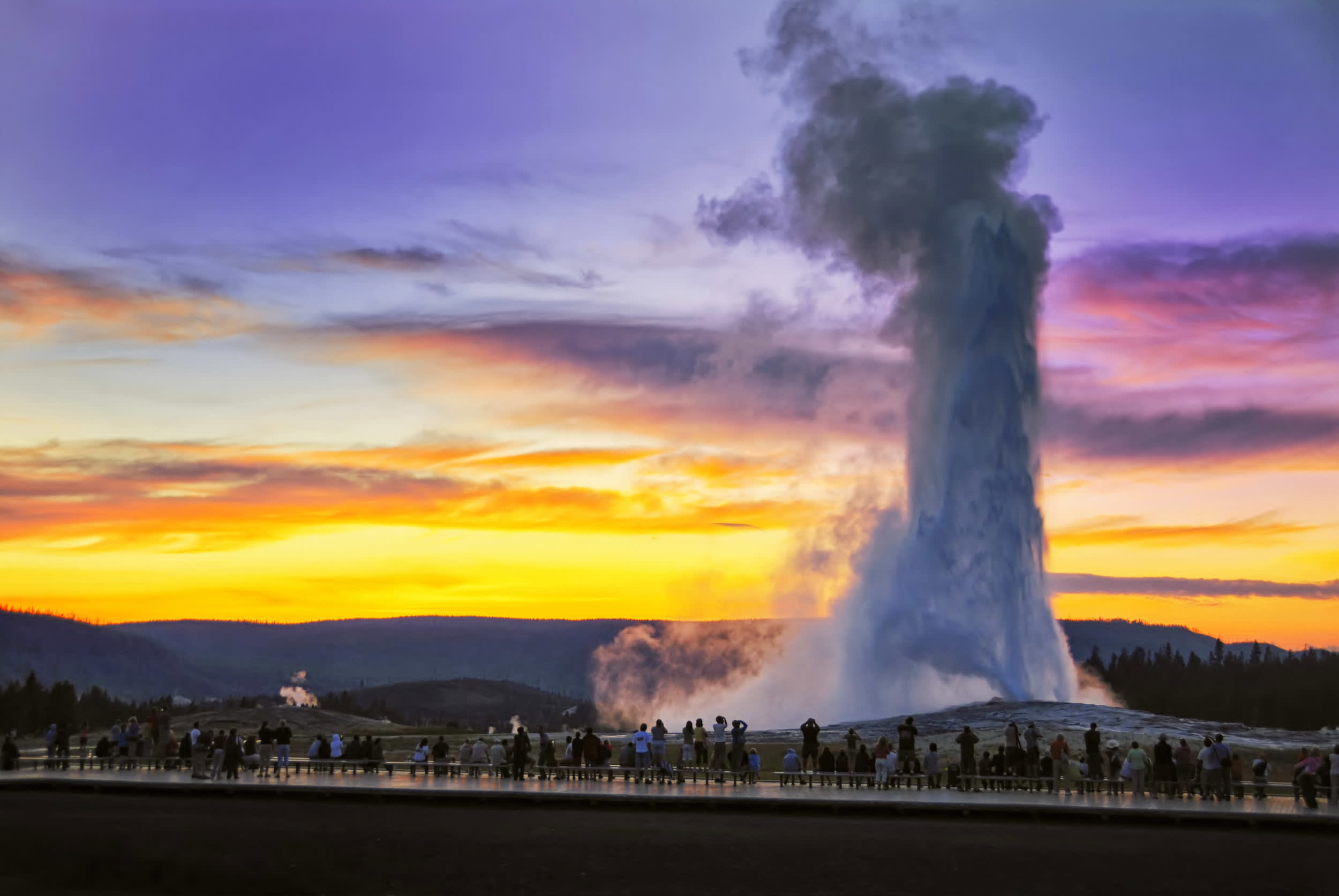 Old Faithful in Yellowstone