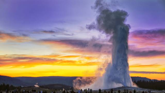 Old Faithful in Yellowstone