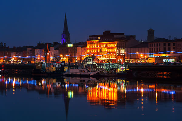 Waterford city skyline.