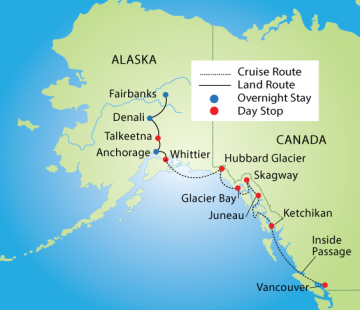 Grand Alaskan Cruise & Tour